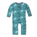 Infant Coveral w/snaps Lagoon Hammerhead